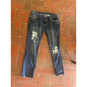 Cruel Denim Rhyon Patchwork Western Jeans Whipstitch Medium Wash 28/5‎